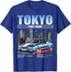 Tokyo Street Racing City Skyline Japanese JDM Hashiriya T-Shirt - T-Shirt | Royal