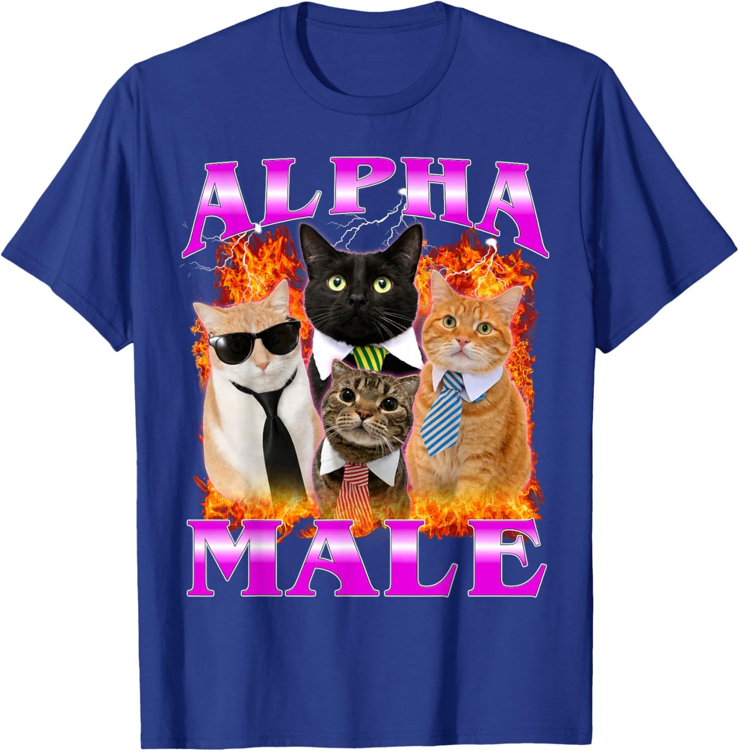 Alpha Male Funny Kitten Women T-Shirt - T-Shirt | Royal