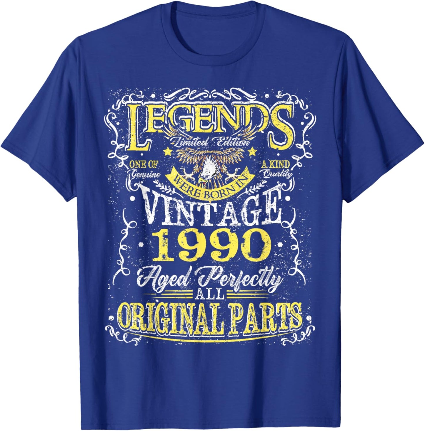 36th Birthday Gift Legend Born in 1990 36 for Years Old T-Shirt - T-Shirt | Royal