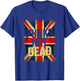 Punks Not Dead - Vintage UK Flag Music T-Shirt - T-Shirt | Royal