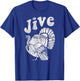 Funny Retro Jive Turkey Distressed Thanksgiving T-Shirt - T-Shirt | Royal