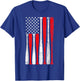 Baseball USA Flag Baseball Lover Baseball dad T-Shirt - T-Shirt | Royal