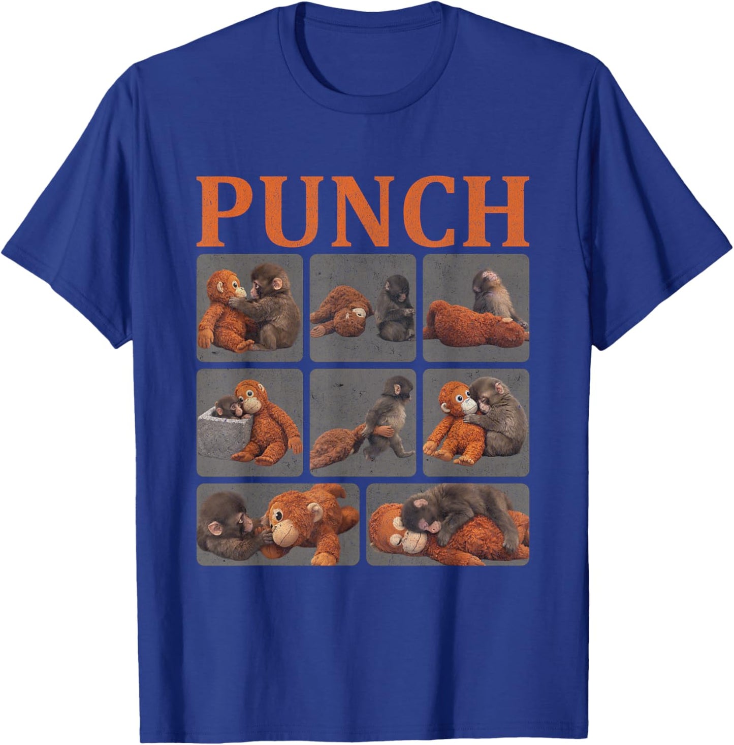 Cool Punch Cute Monkey T-Shirt - T-Shirt | Royal