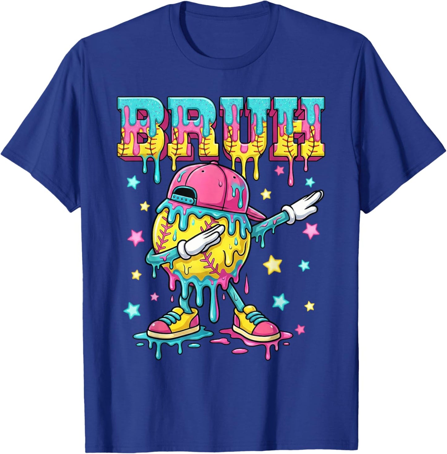 Baseball Life Style Apparel Youth Drip Baseball Boys Kid T-Shirt - T-Shirt | Royal