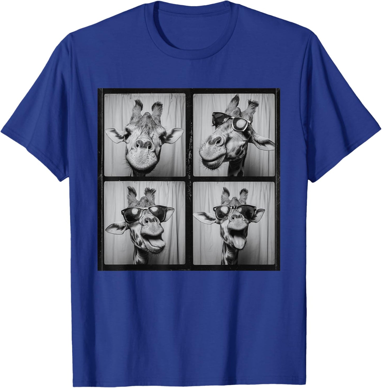 Funny Giraffe Sunglasses T-Shirt - T-Shirt | Royal