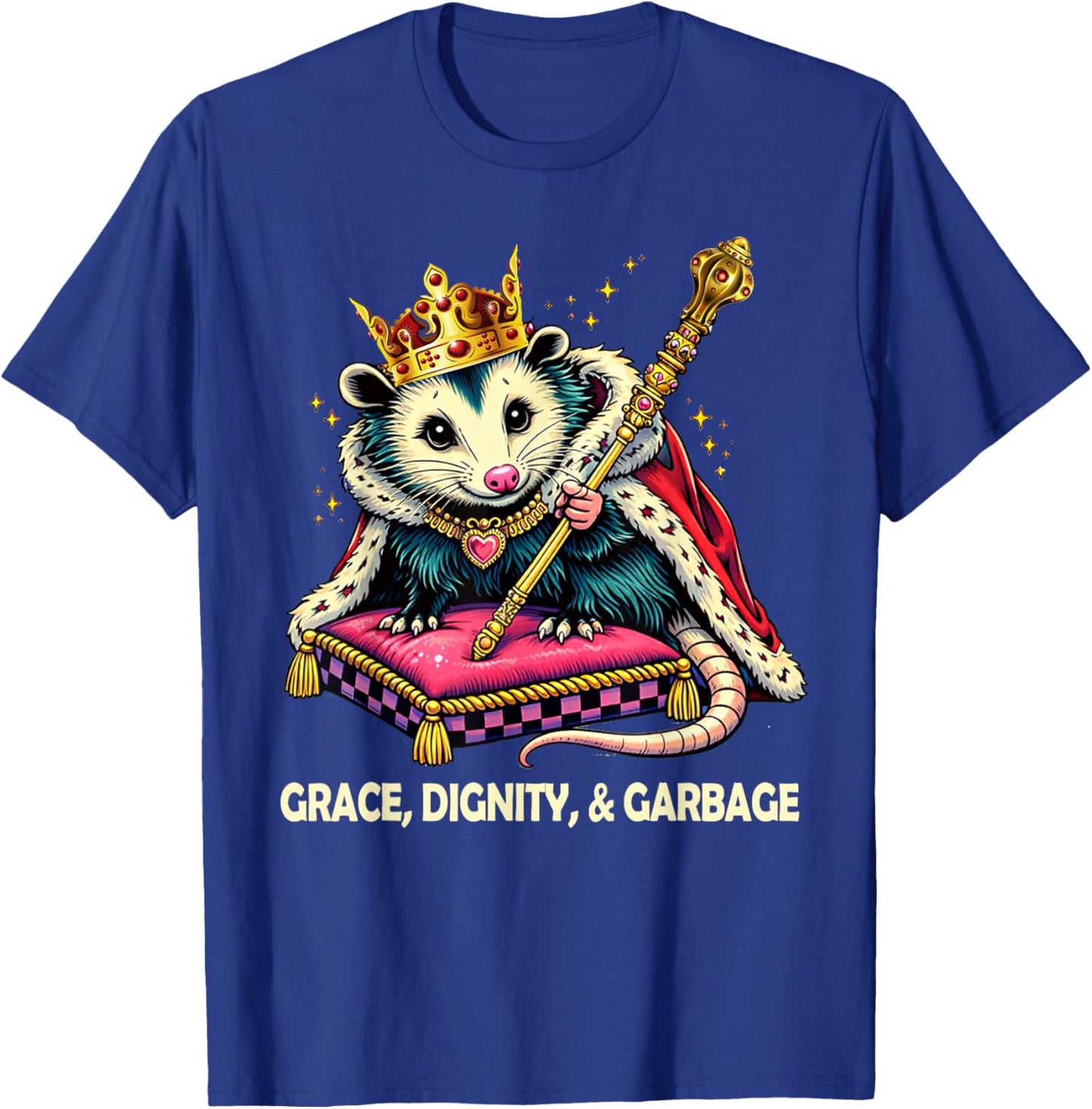 Opossum Lover Possum King Weird Grace A Dignity & Garbage T-Shirt - T-Shirt | Royal