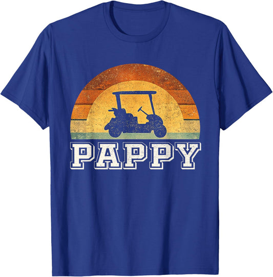 Pappy Golf Vintage Funny Pappy Golf Lover T-Shirt - T-Shirt | Royal