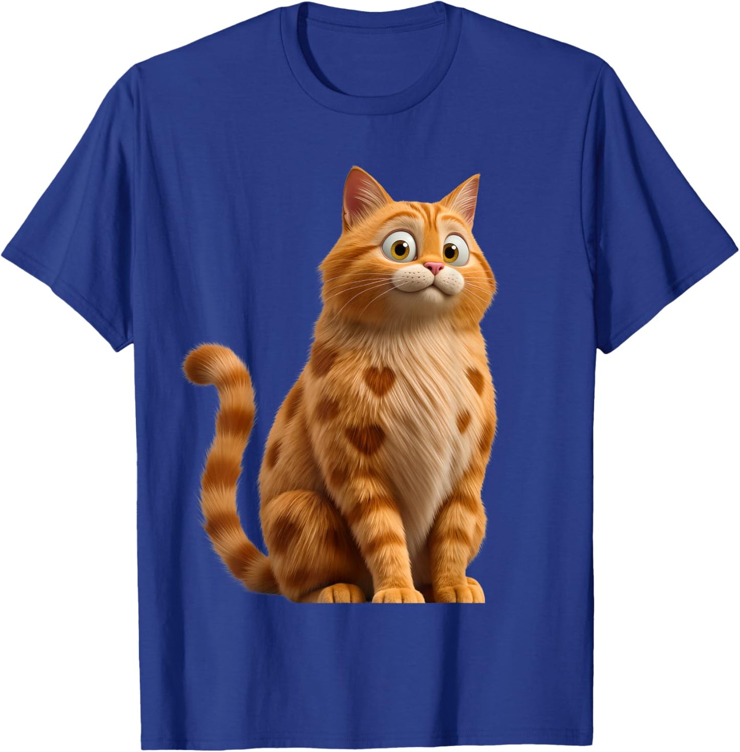 Valentines Day Cat Love Heart Cute V-Day Men Women Girl Boys T-Shirt - T-Shirt | Royal