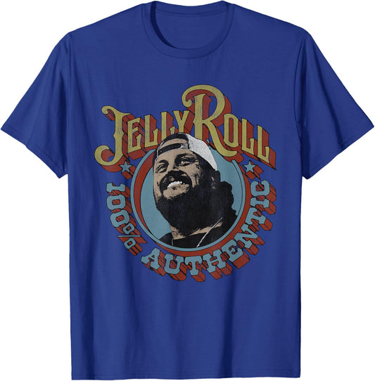 Jelly Roll - Authentic Portrait T-Shirt - T-Shirt | Royal