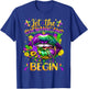 Mardi Gras Let The Shenanigans Begin Lips New Orleans Girly T-Shirt - T-Shirt | Royal