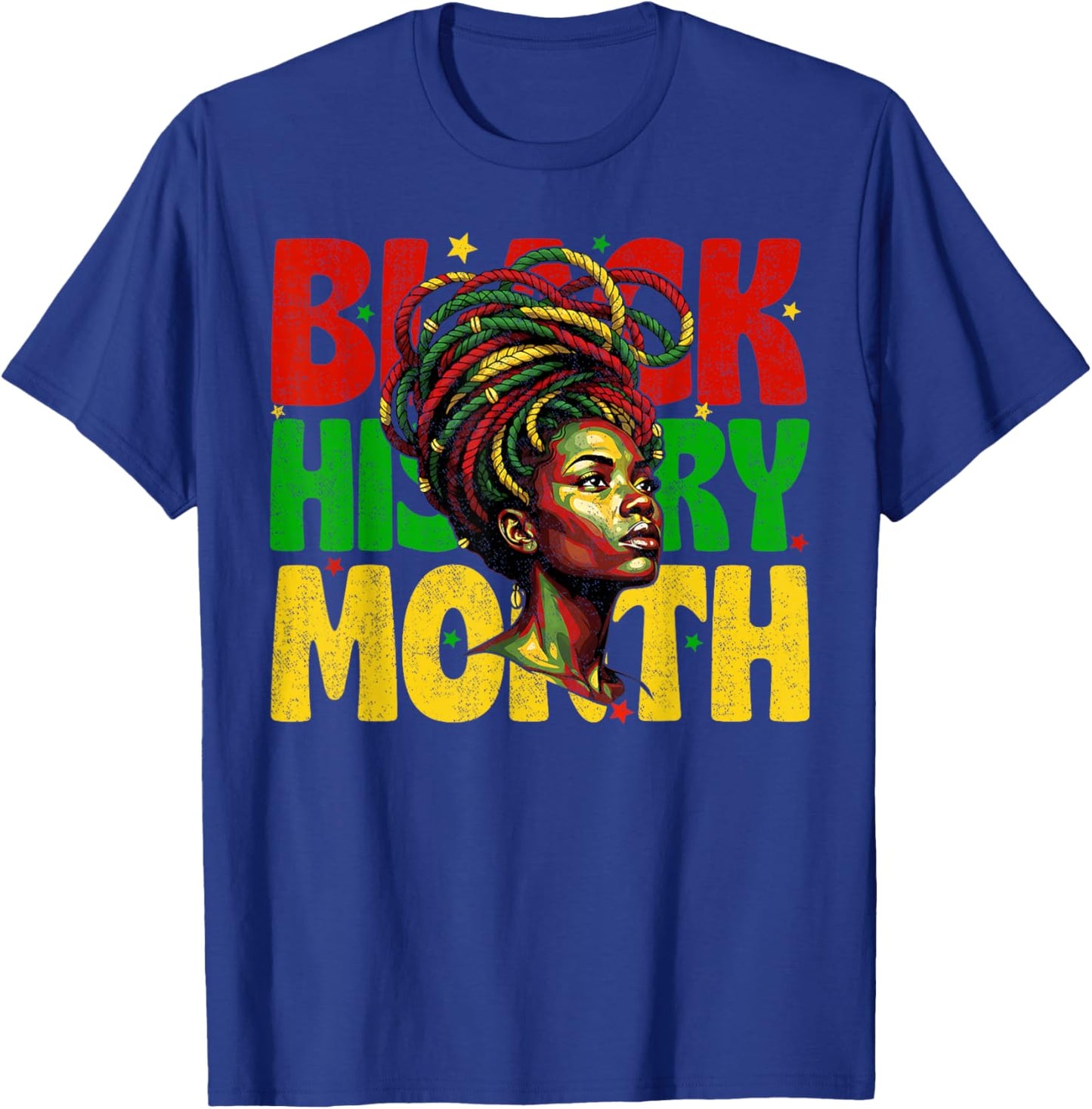 I Am Black History Girls History Month Juneteenth T-Shirt - T-Shirt | Royal