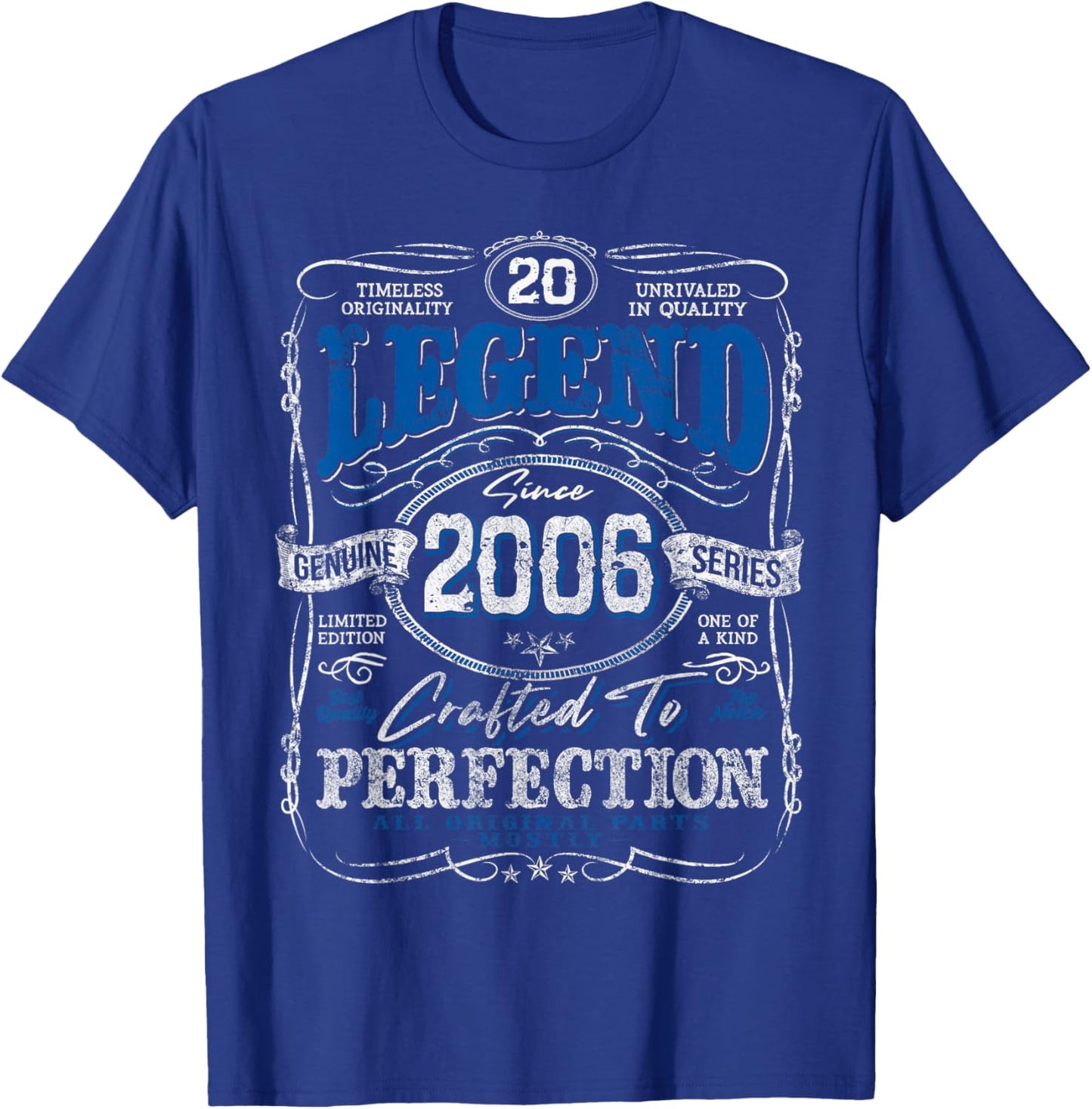 Vintage 2006 Limited Edition Shirt 20 Year Old 20th Birthday T-Shirt - T-Shirt | Royal