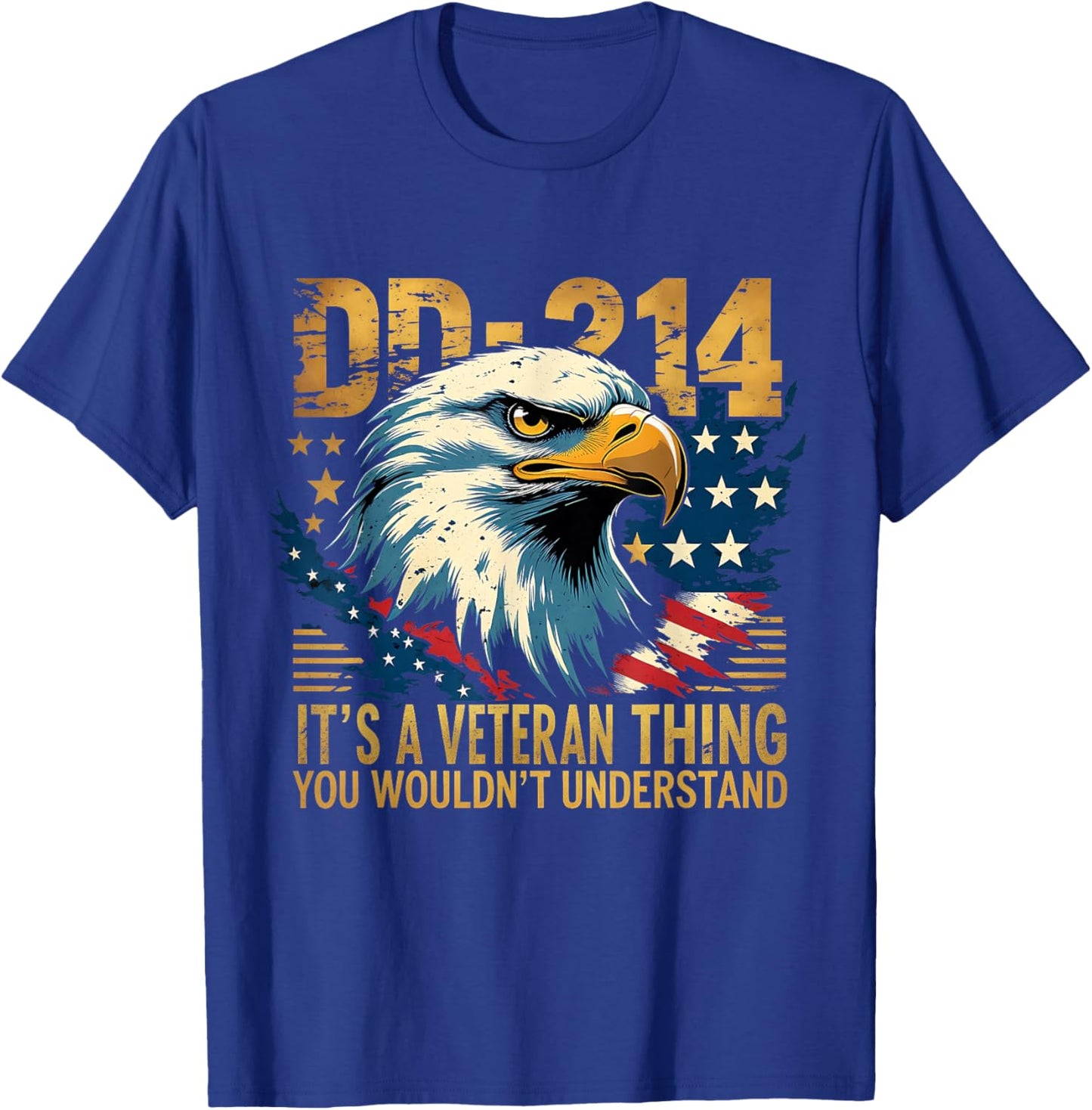 Proud Eagle Patriotic It’s A Veteran Thing T-Shirt - T-Shirt | Royal