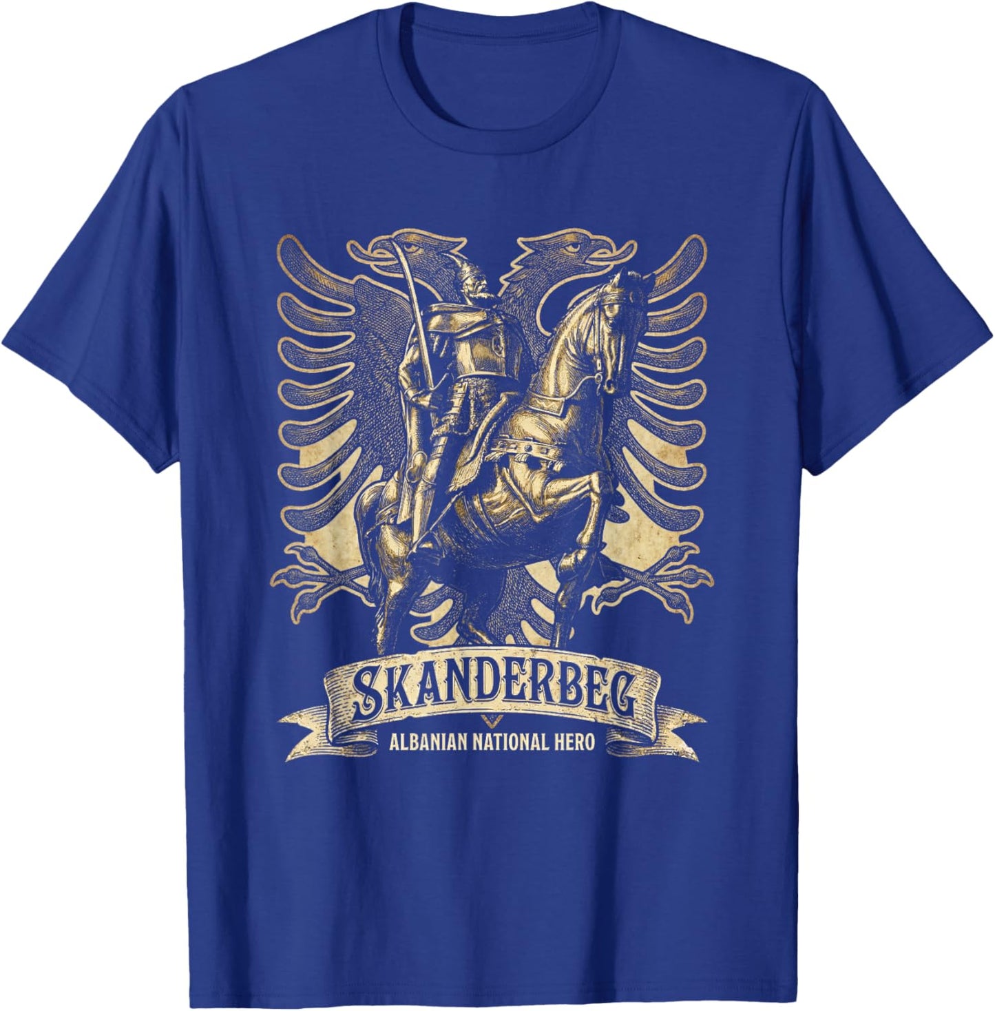 Skanderbeg Albania and Kosovo Flag for a Proud Albanian T-Shirt - T-Shirt | Royal