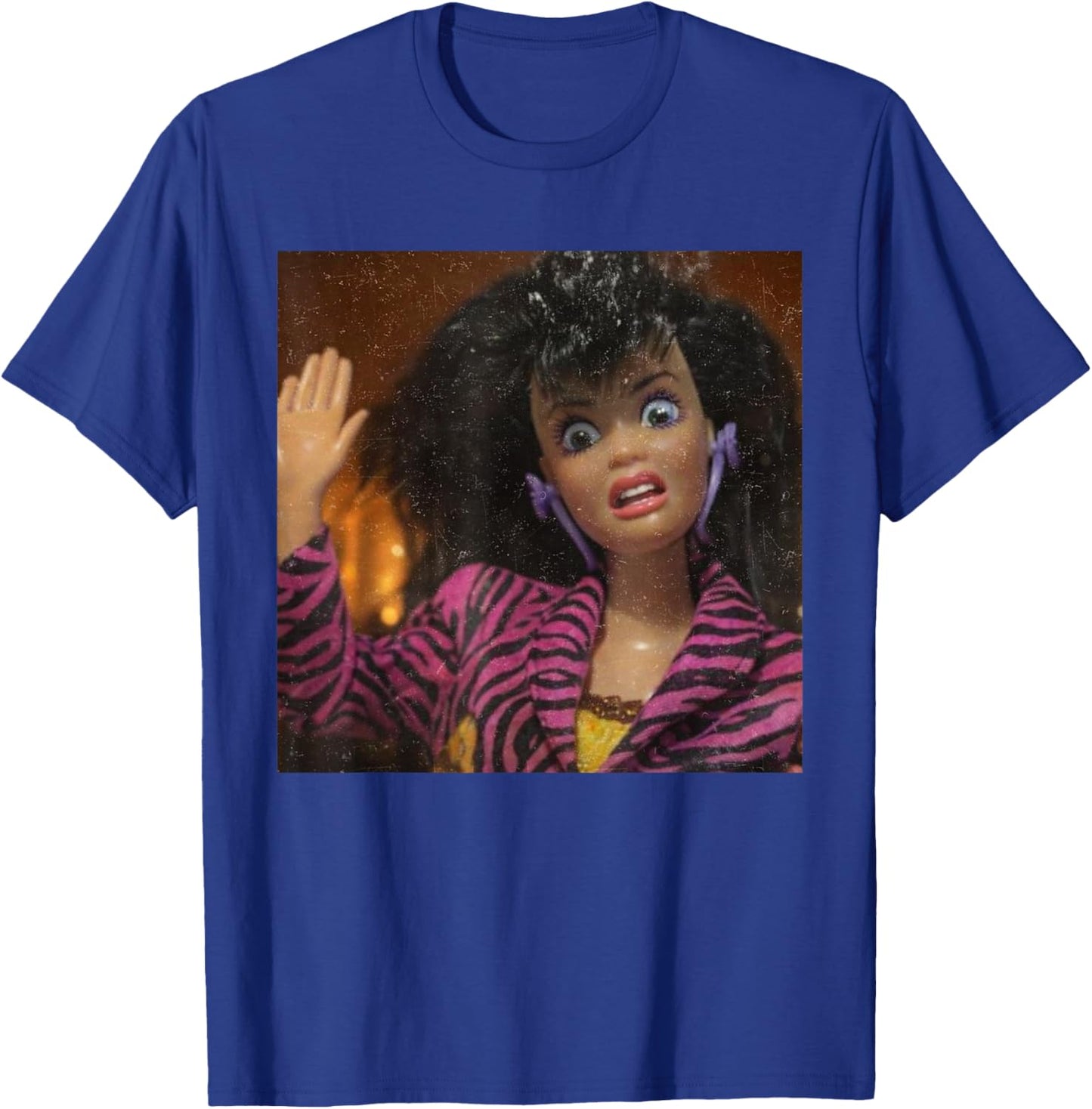 Funny Disgusting Doll Face Meme Gen Z Brainrot T-Shirt - T-Shirt | Royal