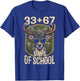 67 33 Day of School Deer Hunting Camo Boys Teacher 100 Days T-Shirt - T-Shirt | Royal