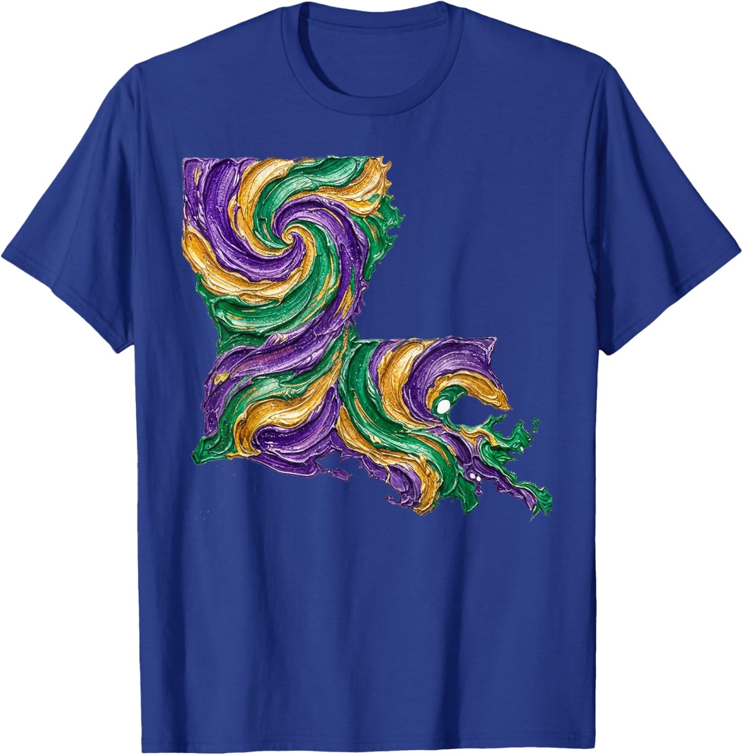 Mardi Gras Louisiana State T-Shirt - T-Shirt | Royal