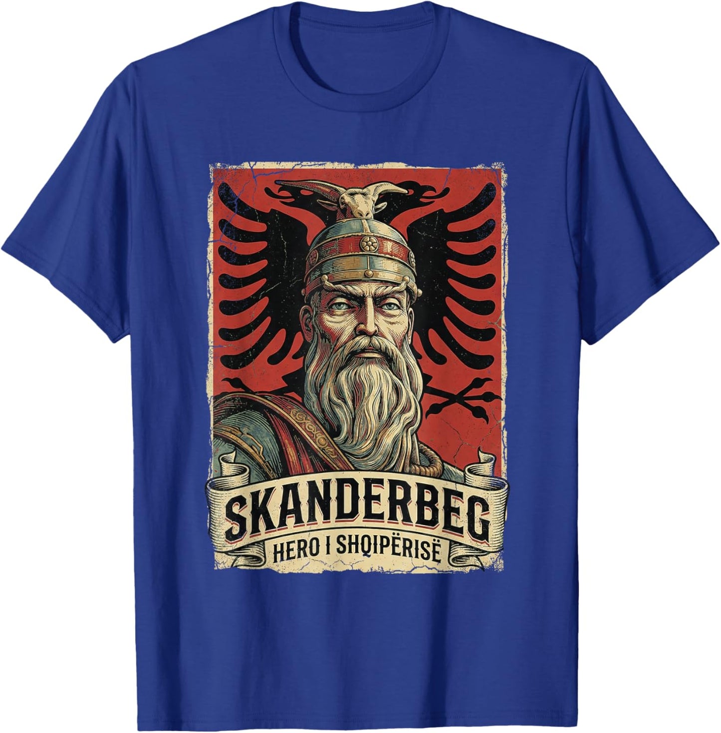 Skanderbeg Albania and Kosovo Flag for a Proud Albanian T-Shirt - T-Shirt | Royal