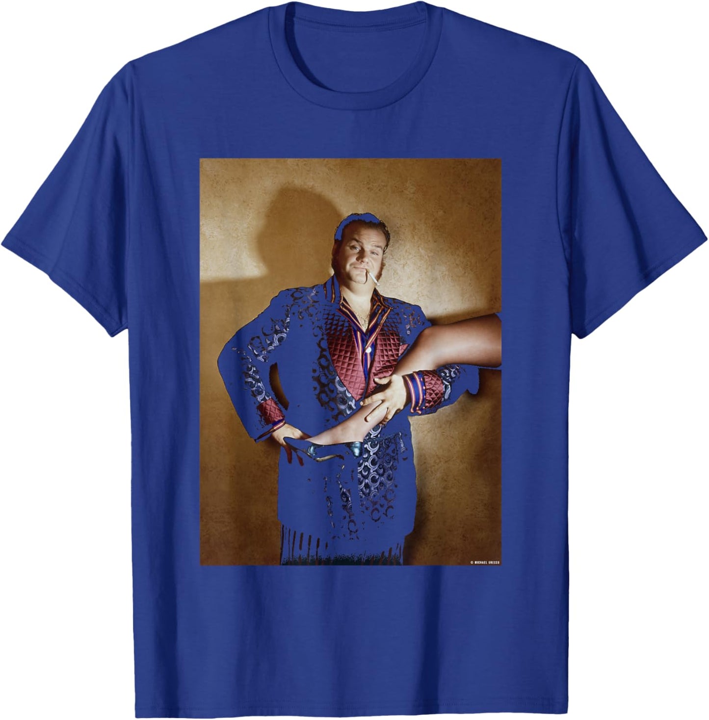 Comedian SNL Actor Chris Farley by Michael Grecco T-Shirt - T-Shirt | Royal