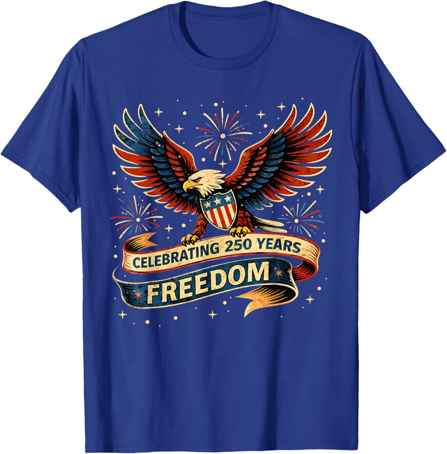 250 Anniversary USA 250th American Flag Patriotic 250 Years T-Shirt - T-Shirt | Royal
