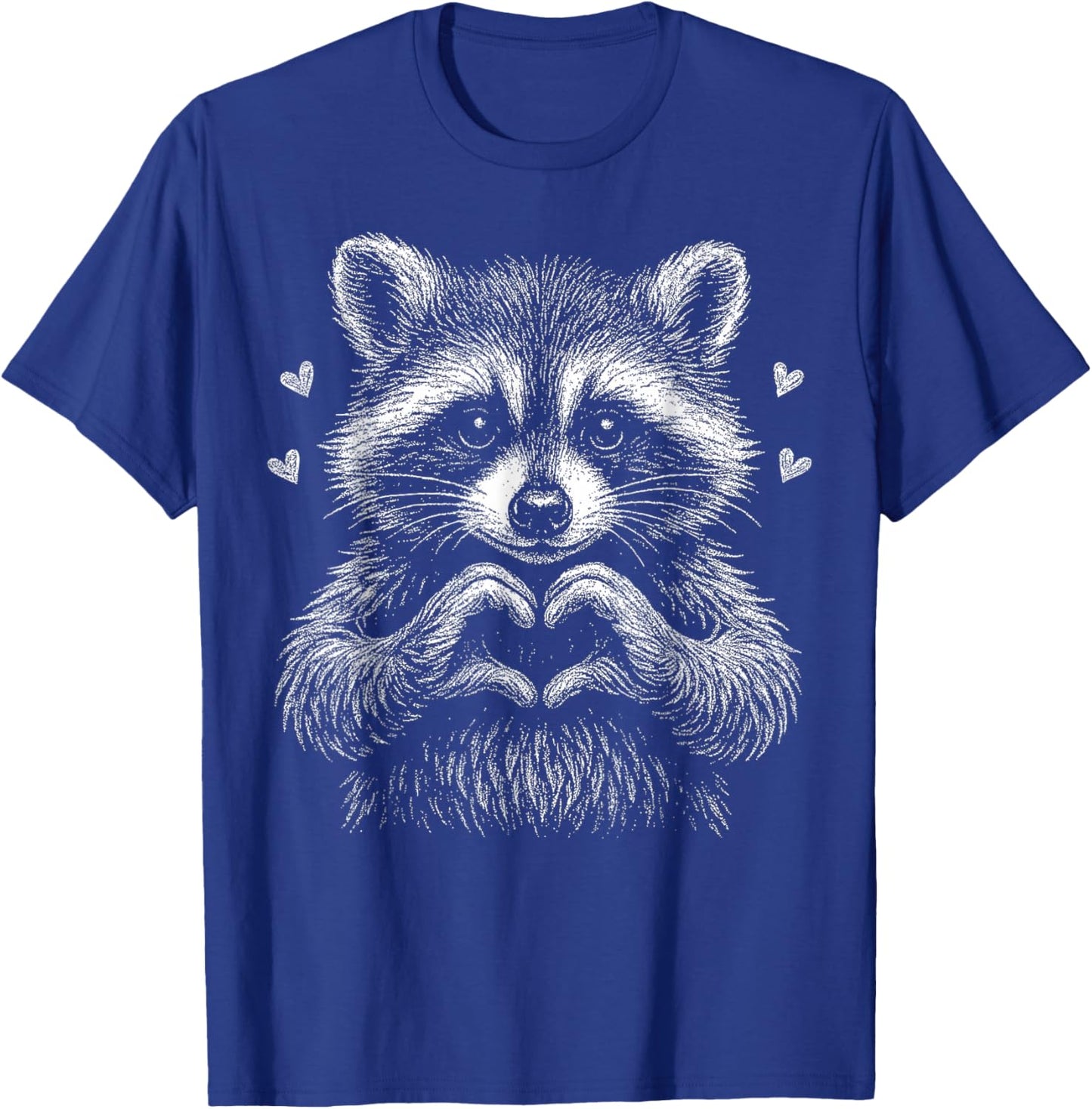 Valentine Raccoon, Cute Raccoon Love T-Shirt - T-Shirt | Royal
