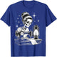 Skeleton Sewer Quilter Funny Sewing Lover Halloween T-Shirt - T-Shirt | Royal