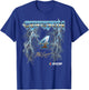 NASCAR Noah Gragson No. 4 Lightning Metalic Neon Blue Text T-Shirt - T-Shirt | Royal