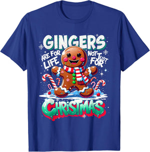 Gingerbread Funny Christmas Cookie Gingers Life T-Shirt - T-Shirt | Royal
