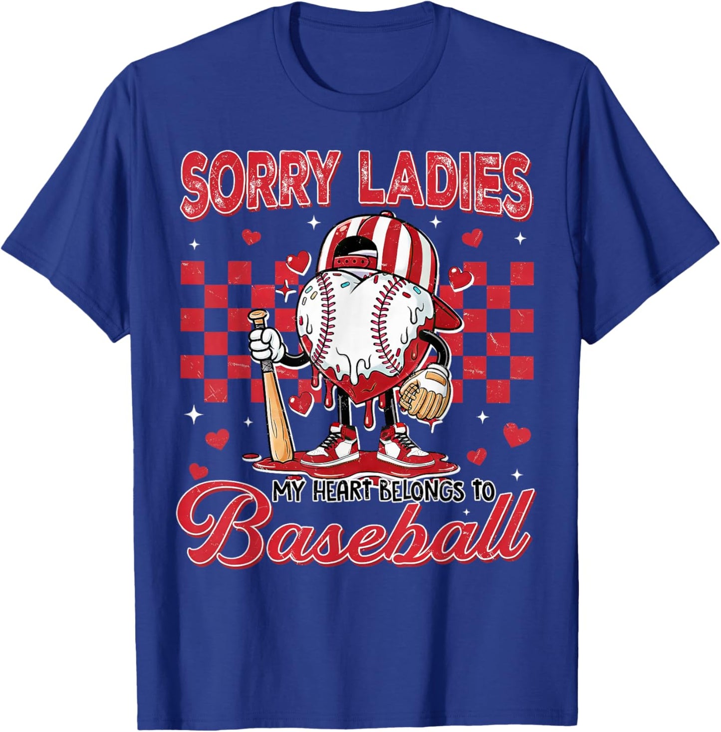 Baseball Drip Icecream Apparel Youth Boy Valentine T-Shirt - T-Shirt | Royal