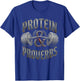 Protein and Proverbs Christian Gym Bodybuilding Workout T-Shirt - T-Shirt | Royal