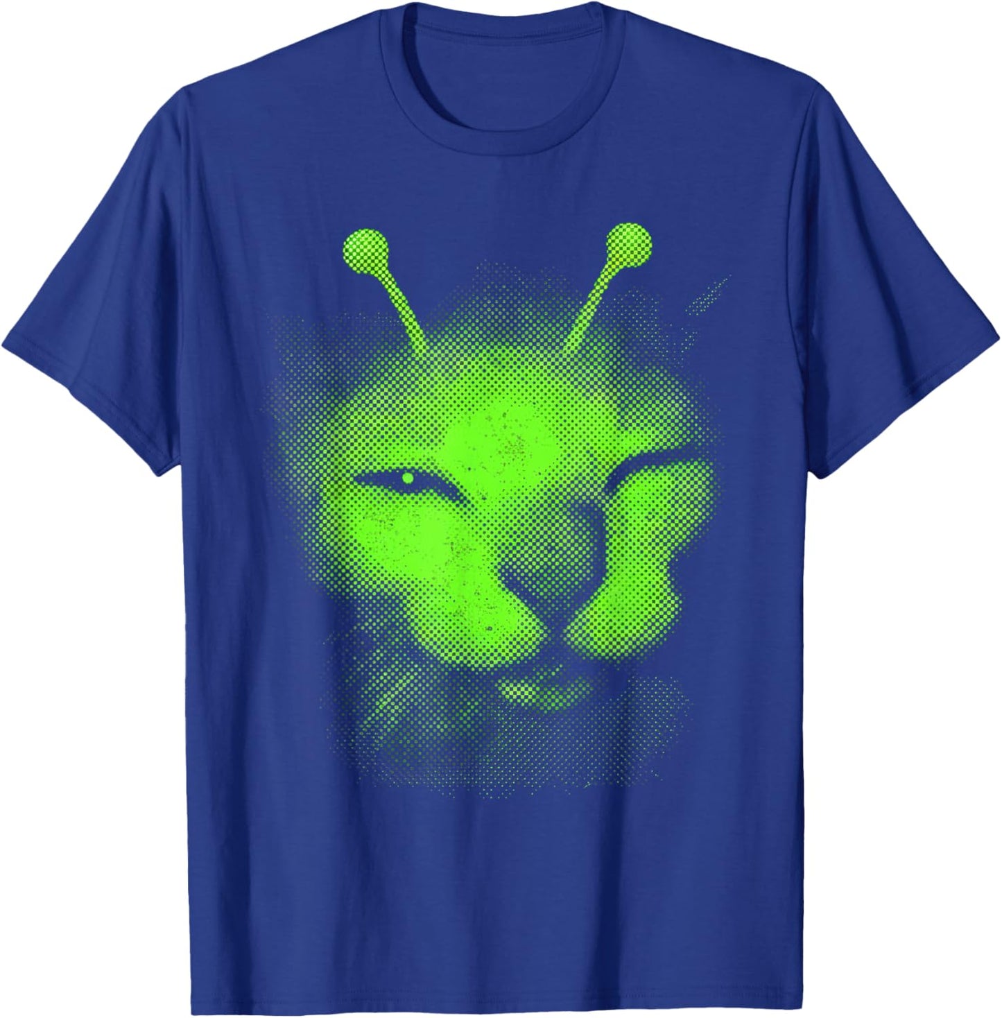 Meme Retro Silly Cat Vintage Space Kitty T-Shirt - T-Shirt | Royal