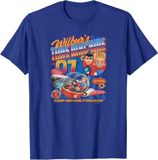 Disney Meet The Robinsons Wilbur's Time Machine Poster T-Shirt - T-Shirt | Royal