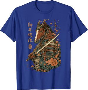 2026 Year of The Horse Japanese Wave Art Lunar New Year 2026 T-Shirt - T-Shirt | Royal