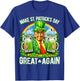 Trump St Patrick's Day Shamrock Women T-Shirt - T-Shirt | Royal