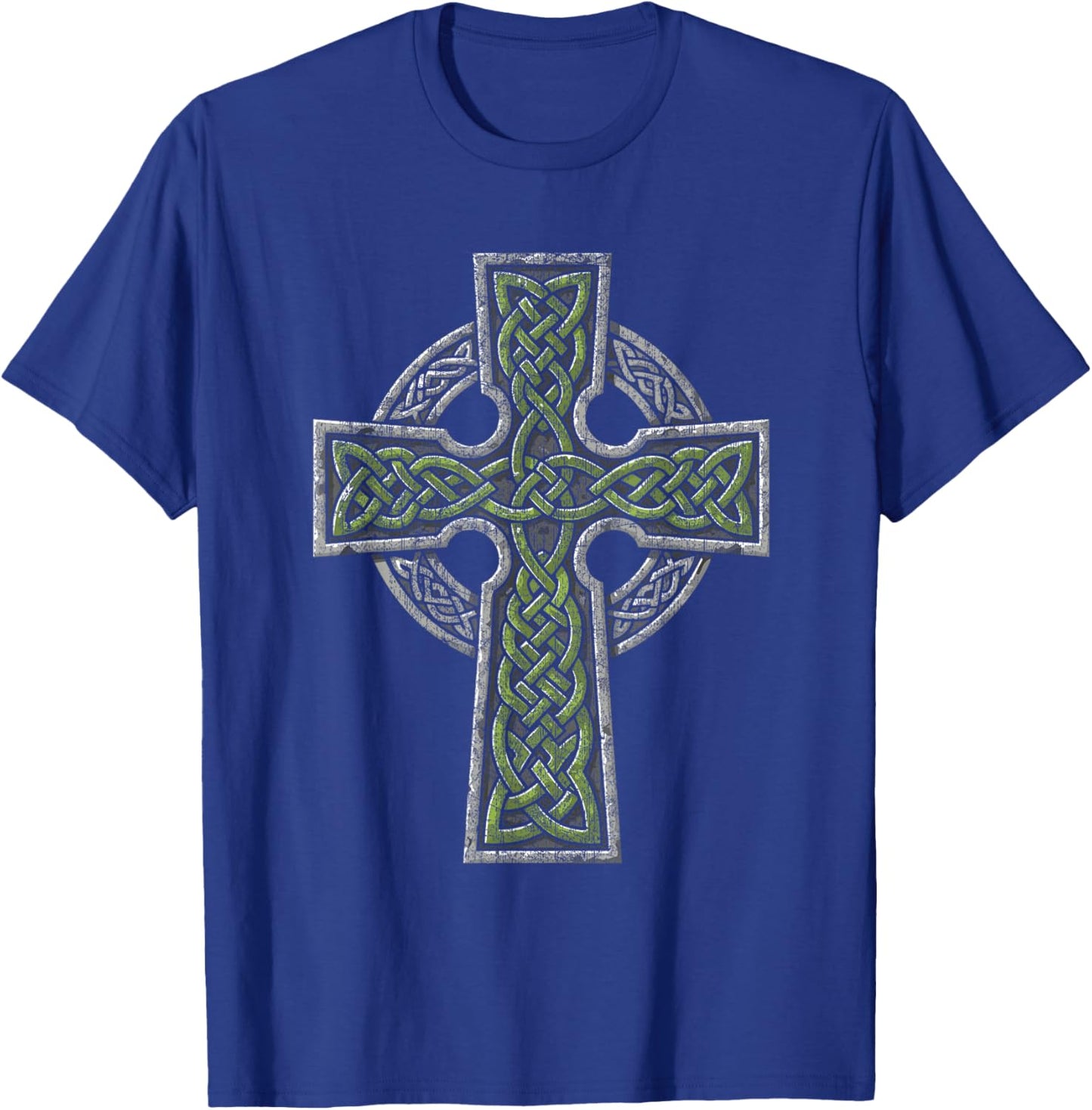Celtic Knot Cross, Celtic, Irish, Ireland, Celt, UK, Cross T-Shirt - T-Shirt | Royal