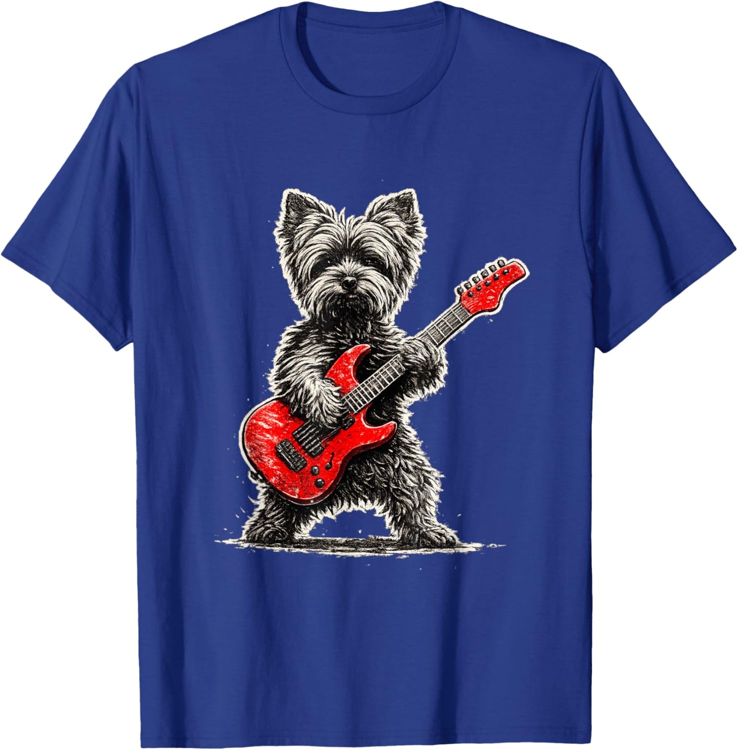 Yorkie Dad, Yorkshire Rocking, Rock Yorkshire Terrier Dads T-Shirt - T-Shirt | Royal