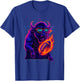 Funny Football Bison Game Day Vintage Shirt T-Shirt - T-Shirt | Royal