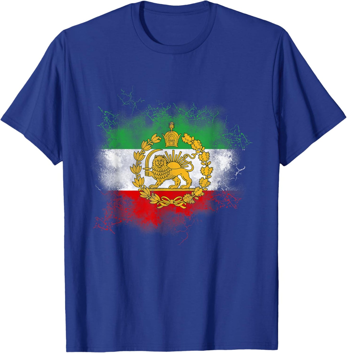 Iran Lion Sun Flag,Iran,Persian,Shir o Khorshid T-Shirt - T-Shirt | Royal