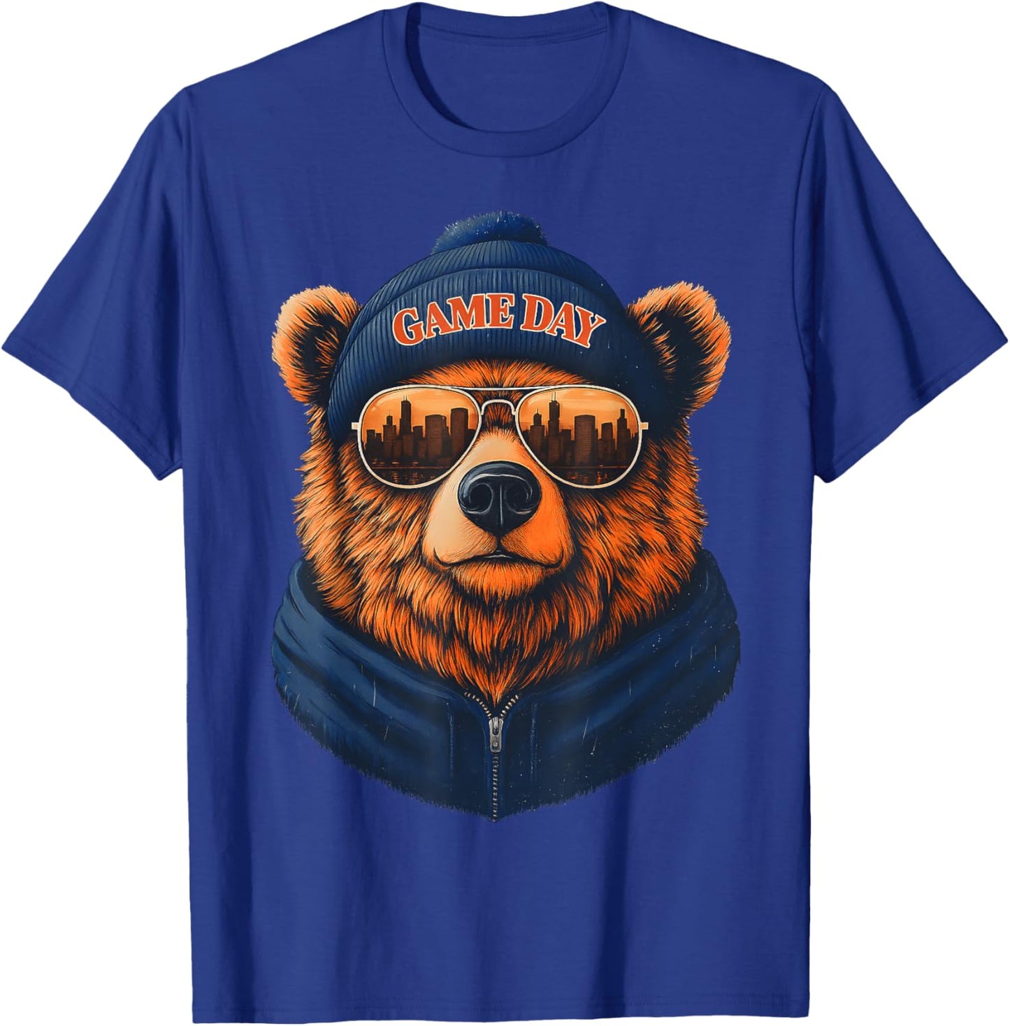 Retro Bear Gift Women Boys Girls Kids Toddlers Youth T-Shirt - T-Shirt | Royal