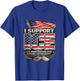 I Support ICE Patriotic Design T-Shirt - T-Shirt | Royal