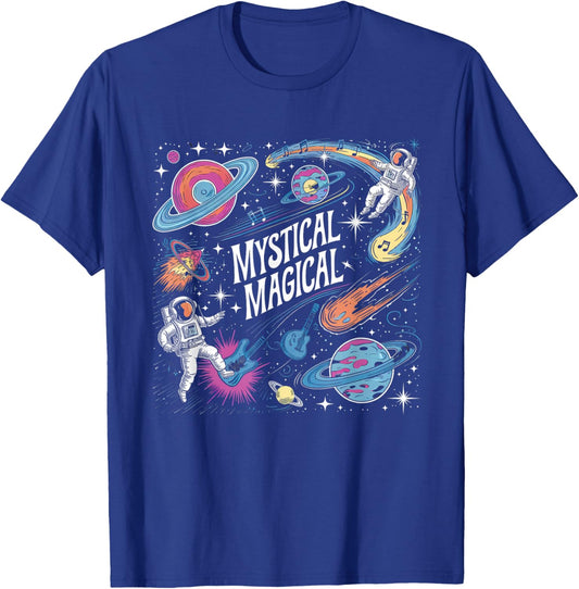 Mystical Magical Retro Aesthetic Space Gift Men Women T-Shirt - T-Shirt | Royal