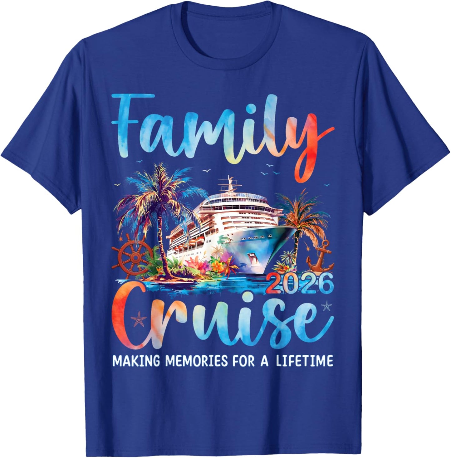Family Cruise 2026 Matching Cruise Ship Vacation Trip T-Shirt - T-Shirt | Royal