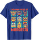 DCC Many Faces of Mordecai Grid Funny Gamer Series Book T-Shirt - T-Shirt | Royal