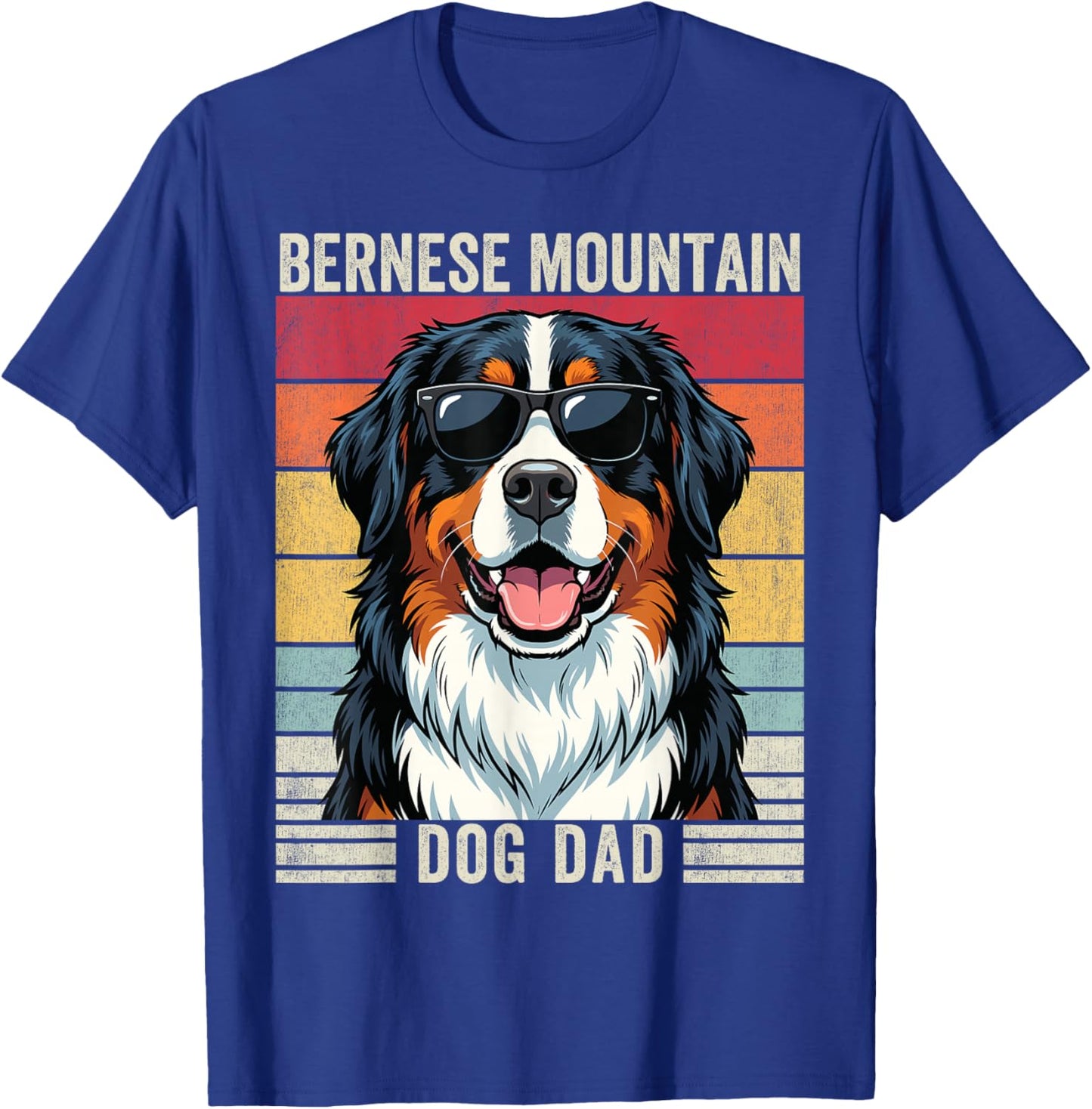 Bernese Mountain Dog Dad T-Shirt - T-Shirt | Royal