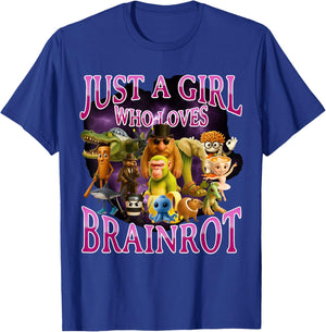 Italian Brainrot Lover Girl Funny Meme Internet Humor T-Shirt - T-Shirt | Royal