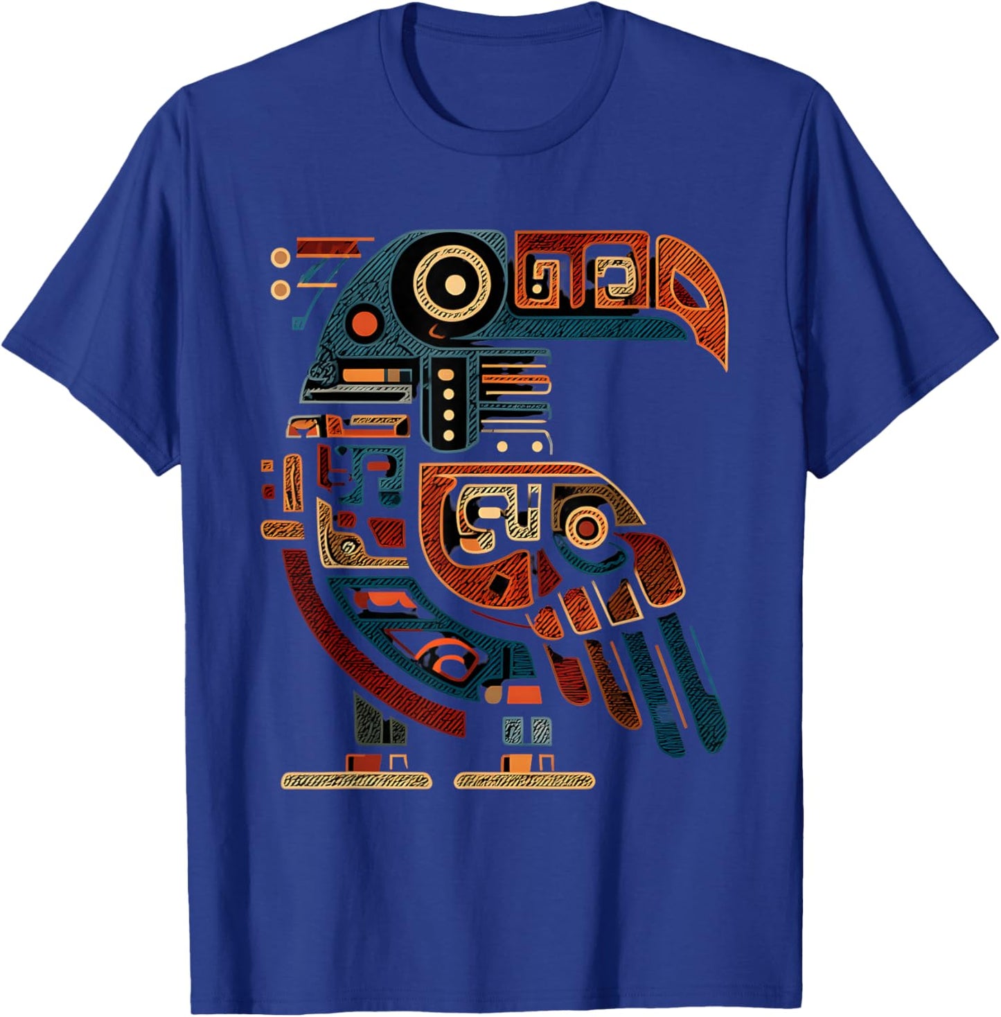 Aztec Bird Inca Toltec Maya Mexican Mayan Indigenous Azteca T-Shirt - T-Shirt | Royal
