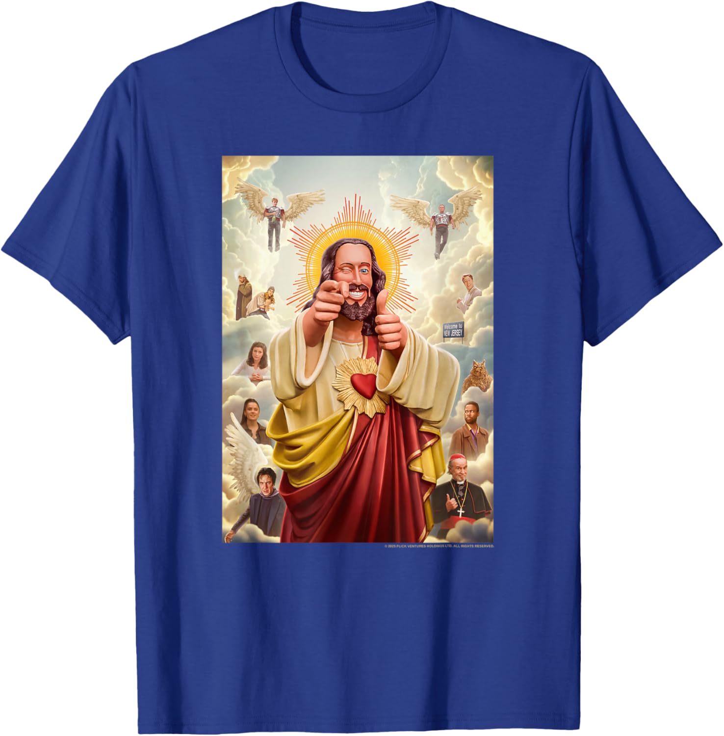 Dogma Movie Christ with Main Characters Poster T-Shirt - T-Shirt | Royal