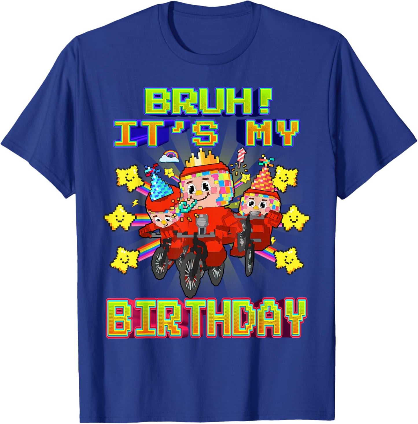Bruh It's My Birthday Funny Los Chicleteira Brainrot Meme T-Shirt - T-Shirt | Royal