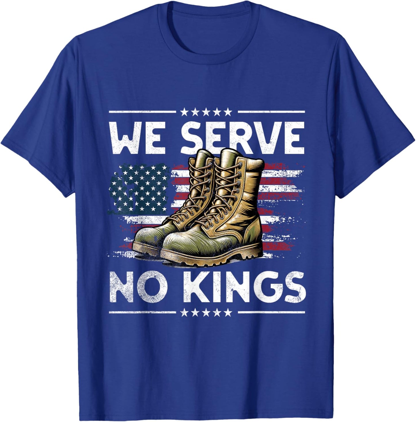 Veterans No Kings T-Shirt - T-Shirt | Royal