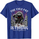 Creepmas Vintage The Yule Cat Tarot Card Dark Christmas T-Shirt - T-Shirt | Royal